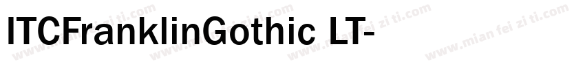 ITCFranklinGothic LT字体转换